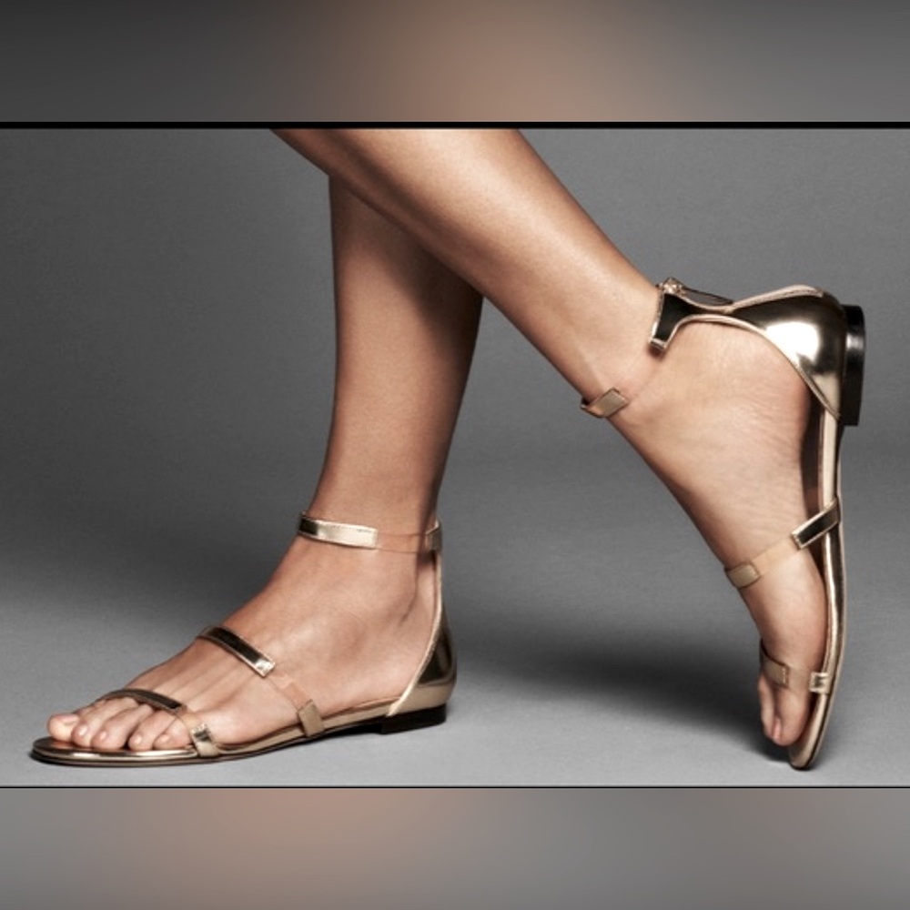 NWOT Tamara Mellon Flatline Sandals in Leopard sz 40